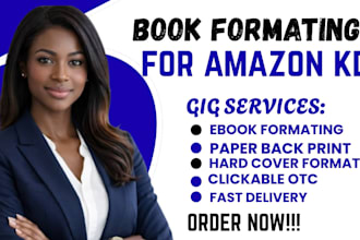 book formatting for amazon KDP paperback