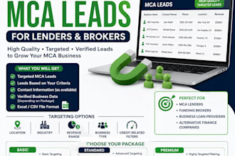 generate targeted mca leads for lenders and brokers