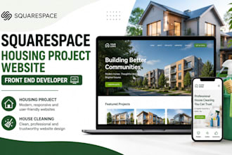 build squarespace housing project website front end developer house ccleaning