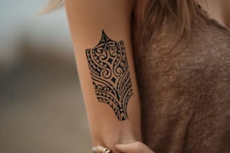design traditional or modern tribal tattoo art