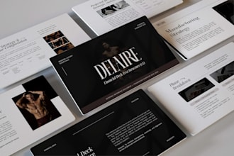 do powerpoint design, pitch deck, business sales canva presentation brand PPT