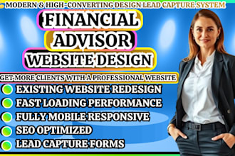 financial advisor website, investment website, financial consultant website