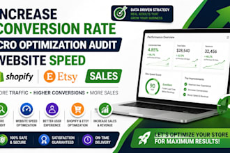 optimize cro website speed and increase shopify etsy sales