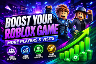 promote your roblox game to increase players, visits and engagement fast