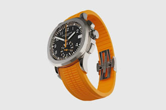 create premium 3d watch animation and rendering