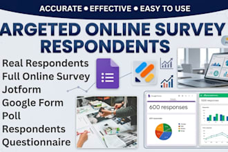 get real survey respondents to fill online forms and online surveys