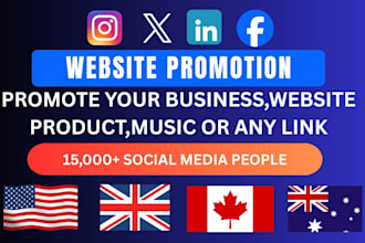 share and promote your website link