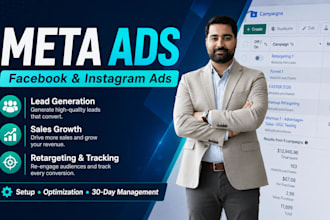 set up facebook ads campaign and instagram ads
