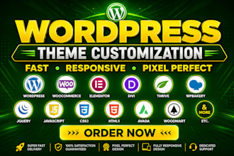 wordpress theme customization also woocommerce specialist