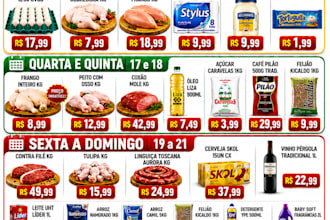 create professional supermaket flyers and promotional posts
