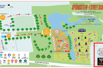 design a custom event map, festival map and venue layout