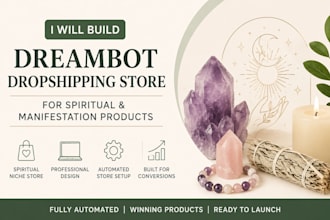 dreambot dropshipping store spiritual products ecommerce online store shopify