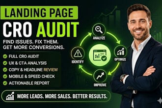 do a landing page cro audit to boost conversions and leads