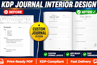 design KDP journal and planner interior