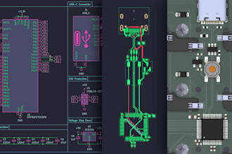 design pcb layout, circuit design, esp32 stm32, rf antenna kicad altium hardware