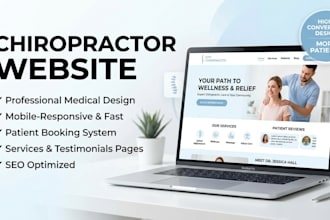 design wix chiropractor website wix clinic website wix booking website
