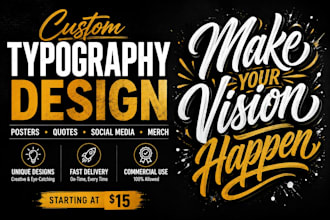 create custom typography, text art, and lettering designs