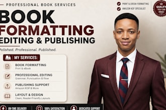 format and publish your KDP book with professional formatting and setup