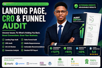 do website audit landing page audit cro and conversion rate optimization