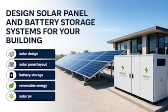 solar panel and battery storage systems for your building