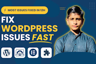 fix wordpress website issues, errors, and bugs fast