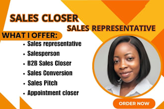 commission based sales b2b sales representative closer appointment setter