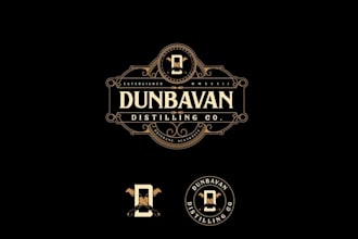 design awesome rum distillery logo