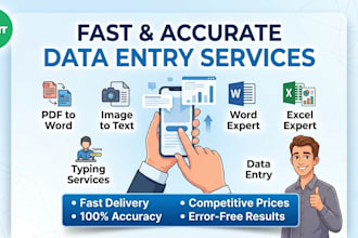 do professional data entry and document conversion