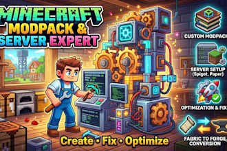 create fix and optimize modpack minecraft server setup spigot fabric to forge
