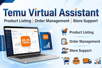 do temu product listing and order management