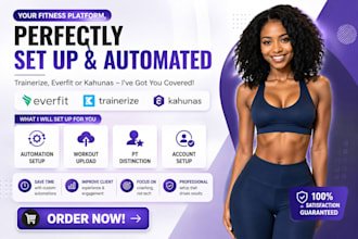 create custom workout programs and setup trainerize for your clients