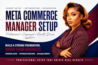 setup optimize fix your meta commerce manager and fb shop for ecommerce sales