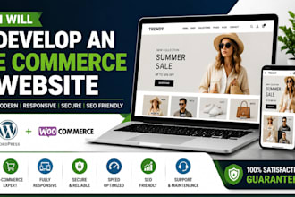 develop an e commerce website