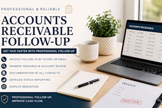 follow up on unpaid invoices and accounts receivable
