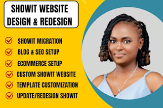 customize showit template, update showit, redesign showit, build showit website