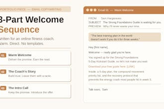 write blog posts and email copy for small businesses