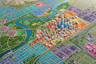 design custom maps for urban zoning land use cadastral real estate orthophoto