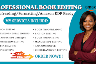 do book editing, book formatting, book cover kindle ebook paperback formatting