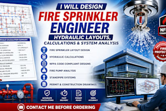 design fire sprinkler engineer hydraulic layouts calculations analysis systems