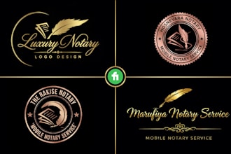 design a professional notary and mobile notary logo