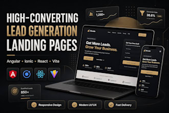 design a high converting lead generation landing page