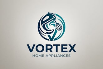 design a professional mixer brand logo for kitchen appliances and home appliance