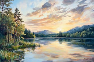 custom oil painting landscape and nature art