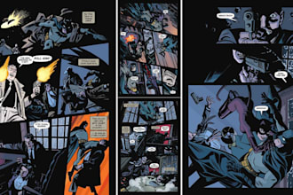 comic book illustration with comic book illustrator