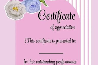 design professional and modern certificates for you