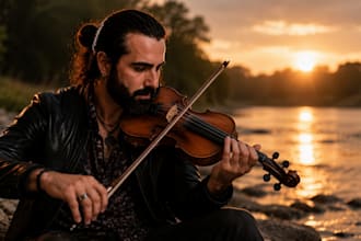 record fiddle or violin tracks to your song