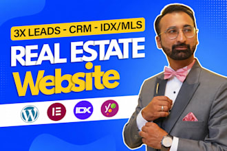 build wordpress website for  real estate website with mls and idx integration