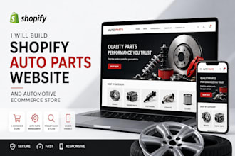 build a shopify auto parts website and automotive ecommerce store