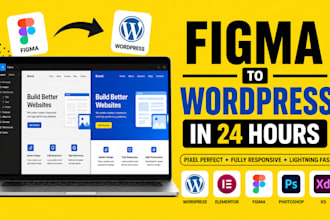 figma to wordpress conversion  responsive, fast