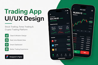 design stock trading app UI UX,investment platform,brokerage
